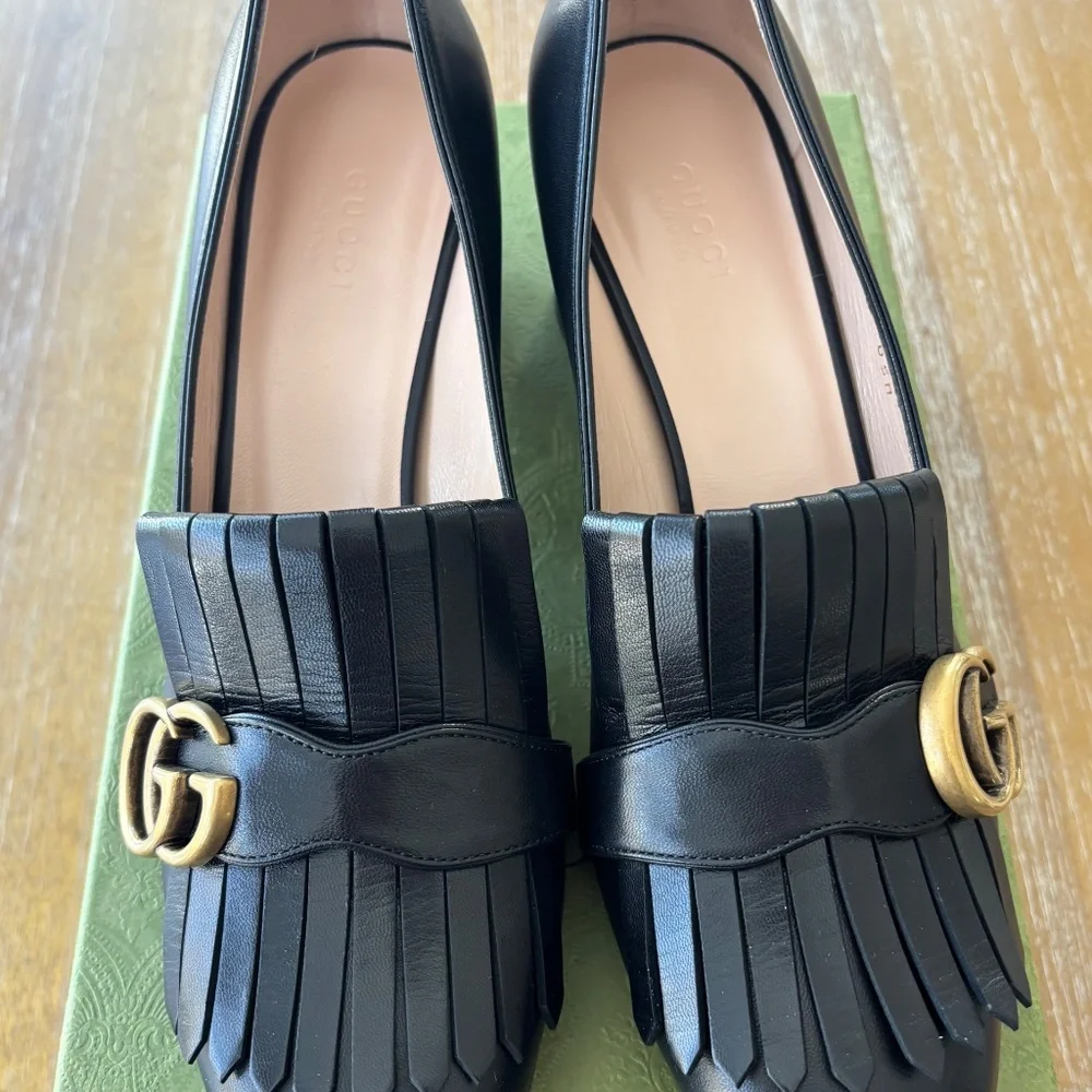 GUCCI SHOES MALAGA  NERO SIZE 9 - Picture 6 of 14